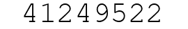 Number 41249522.
