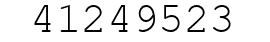 Number 41249523.