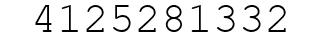 Number 4125281332.