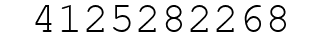 Number 4125282268.