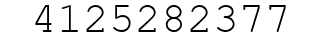 Number 4125282377.