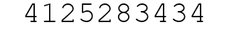Number 4125283434.