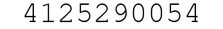 Number 4125290054.