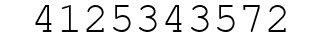 Number 4125343572.