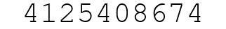 Number 4125408674.