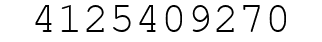 Number 4125409270.