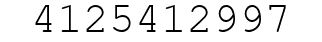 Number 4125412997.