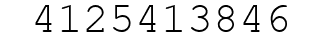 Number 4125413846.