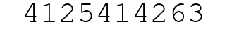 Number 4125414263.