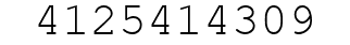 Number 4125414309.