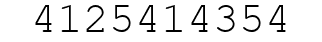 Number 4125414354.