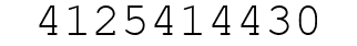 Number 4125414430.