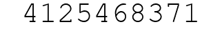 Number 4125468371.