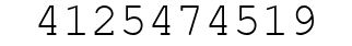 Number 4125474519.