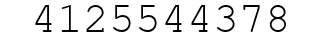 Number 4125544378.