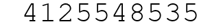 Number 4125548535.