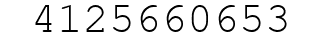 Number 4125660653.