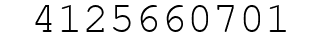 Number 4125660701.