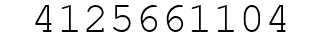 Number 4125661104.