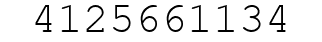 Number 4125661134.