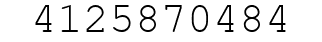 Number 4125870484.