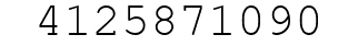 Number 4125871090.