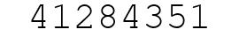 Number 41284351.