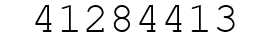Number 41284413.