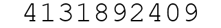 Number 4131892409.