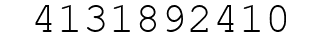 Number 4131892410.