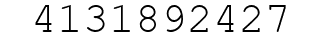 Number 4131892427.