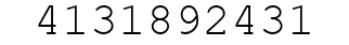 Number 4131892431.
