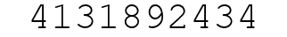 Number 4131892434.