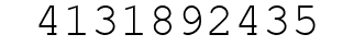 Number 4131892435.