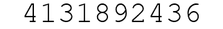 Number 4131892436.