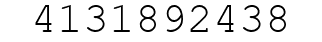 Number 4131892438.