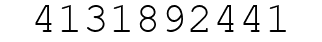 Number 4131892441.
