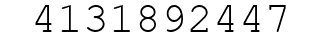 Number 4131892447.