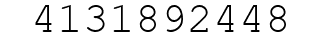 Number 4131892448.