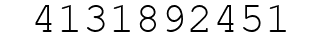 Number 4131892451.