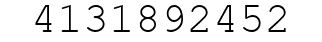 Number 4131892452.
