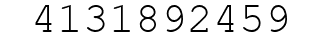 Number 4131892459.