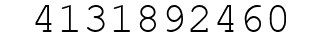 Number 4131892460.