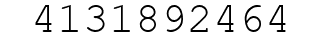 Number 4131892464.
