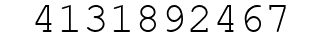 Number 4131892467.