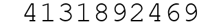 Number 4131892469.