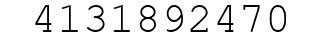 Number 4131892470.