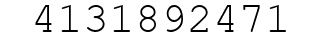 Number 4131892471.