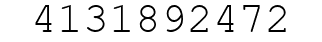 Number 4131892472.