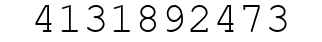 Number 4131892473.